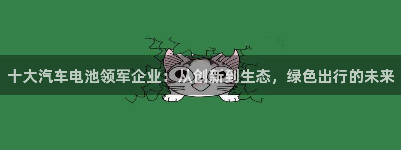 优发国际手机客户端：十大汽车电池领军企业：从创新到生态，绿色出行的未来