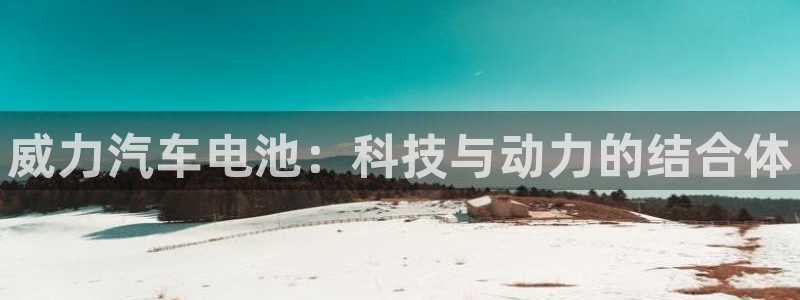 优发国际官网：威力汽车电池：科技与动力的结合体